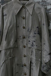 Mutedance 24 Autumn and Winter Flower Dye Button Dress MD-MD24FW96-celadon